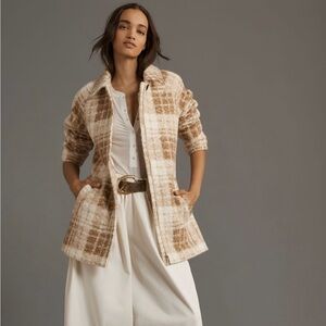 Anthropologie Bernardo Cozy Textured Shacket